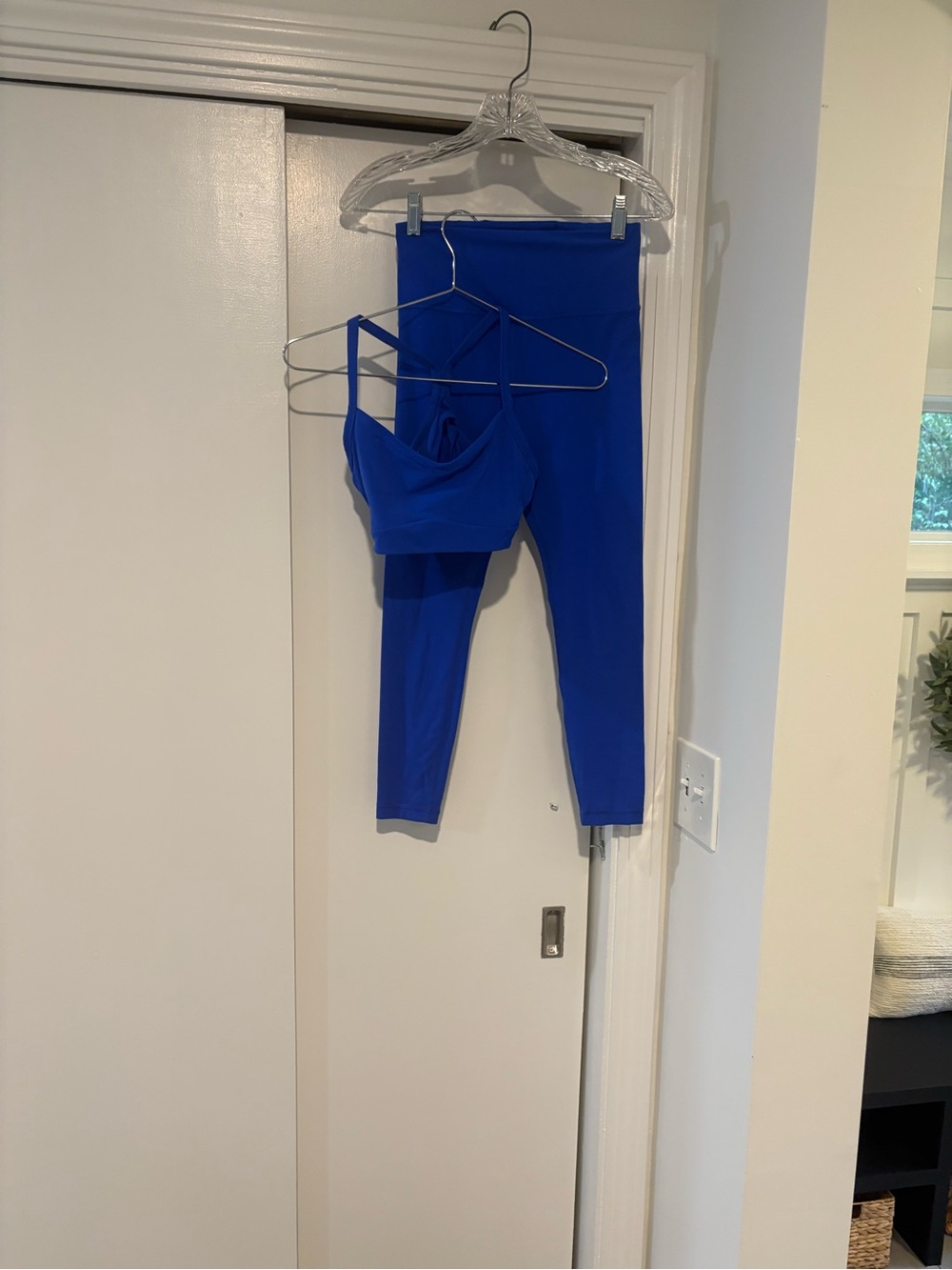 Athleta Cobalt Blue Solace Bra S & Ultra High Rise Elation 7/8 Tight XS Set